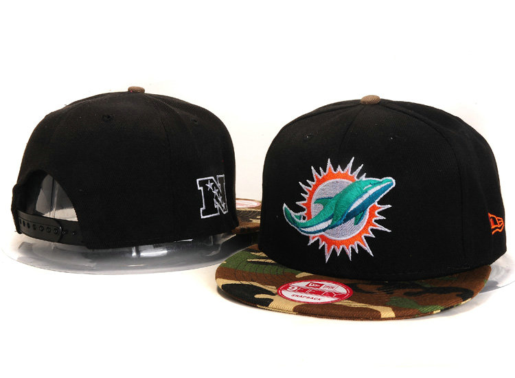 Miami Dolphins Black Snapback Hat YS